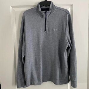 Vineyard Vines Men's Quarter Zip/Navy/Large